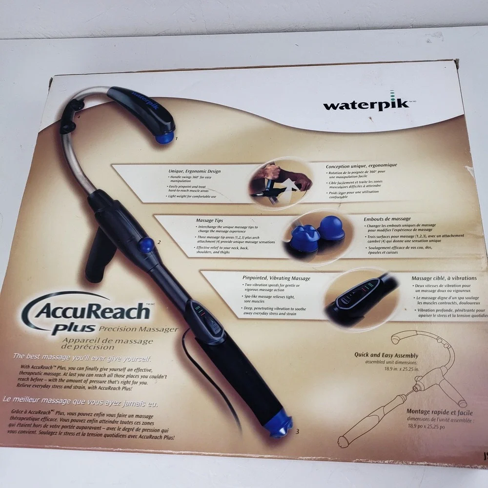 Waterpik AccuReach Plus Precision Massager JS-011 Vibrating Back Neck Tool